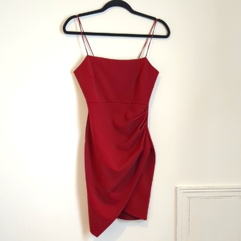 Sexy Red Spaghetti Strap Dress
